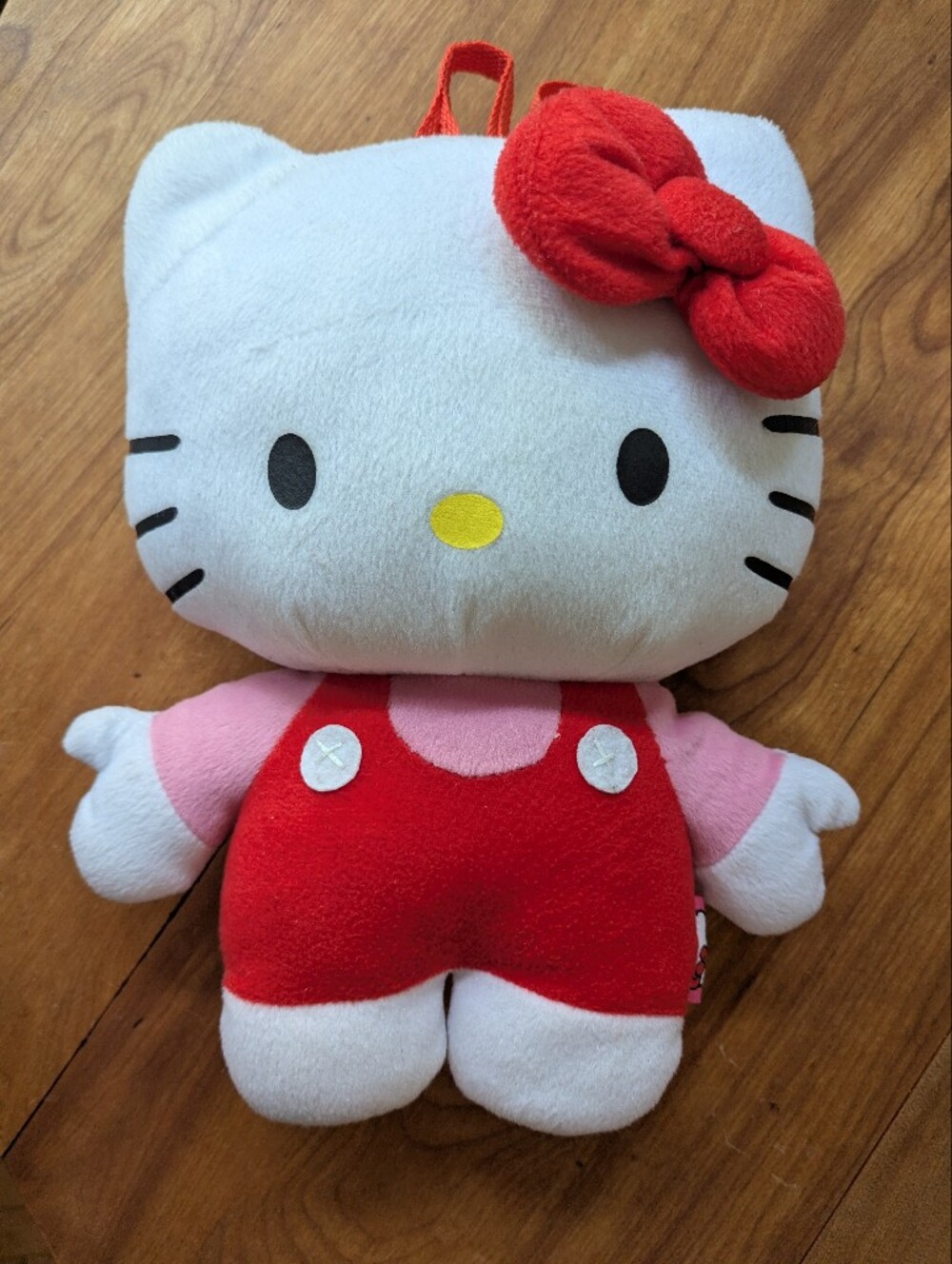 ❤️🩷Sanrio Hello Kitty Plush Backpack Purse - White, Red, Pink